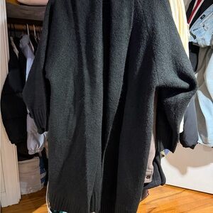a new day Black Open-Front Knit Cardigan